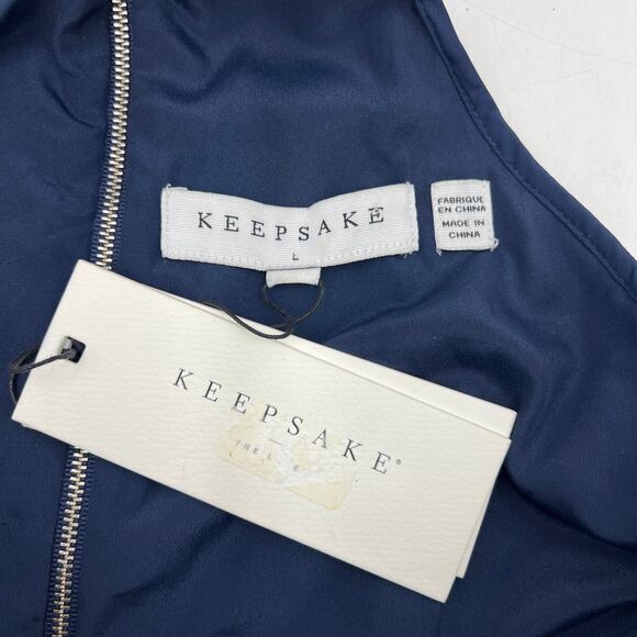 Keepsake The Label Acoustic Lace Dress Navy Blue Mini - Picture 3 of 10